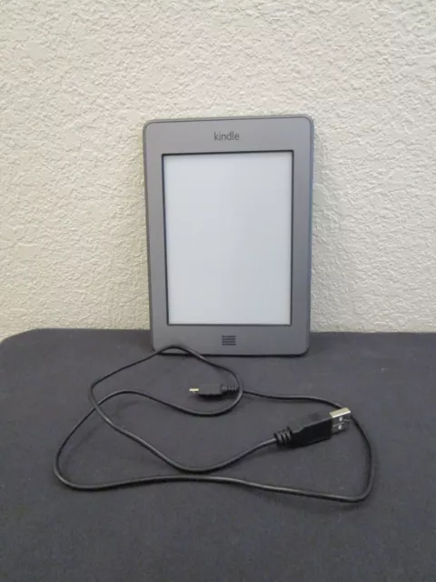 Amazon Kindle Touch 4th Generation D01200 4GB Storage Gray Works Wi-Fi Reset