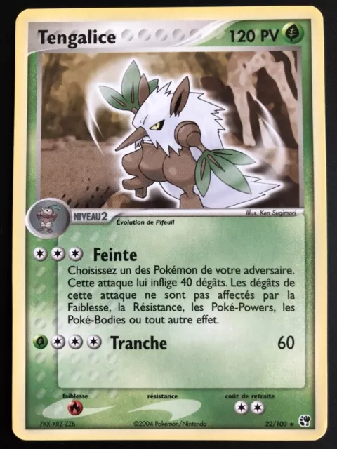 Carte Pokemon TENGALICE 22/100 Rare Tempête de Sable Bloc ex FR Proche du NEUF