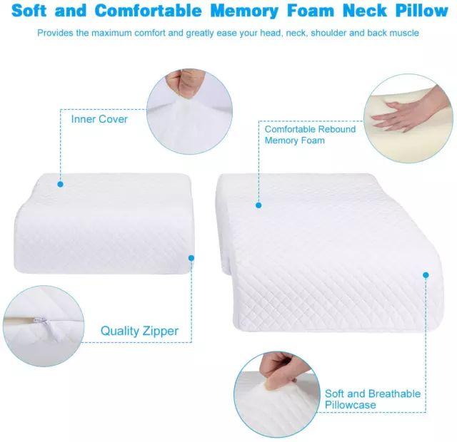 Memory Foam Pillow for Couples, Adjustable Cube Cuddle Pillow Anti Pressure Arm 6