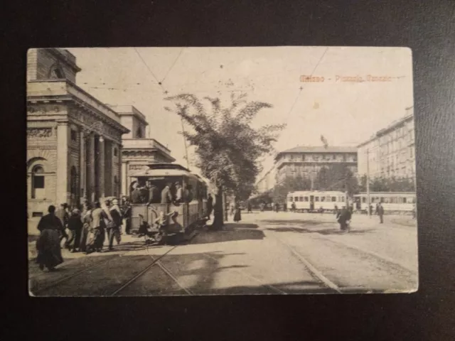 1923 Milano - p.le Venezia - tram in pp.