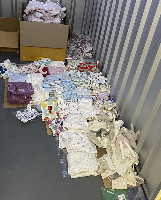 Baby Clothes Wholesale Job Lot, 295+ Pieces, Bundle Burts Bees, Next Baby, New