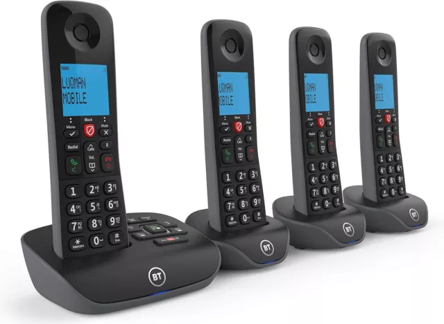 BT Essential Cordless Home Phone with Nuisance Call Blocking and Answering Mach