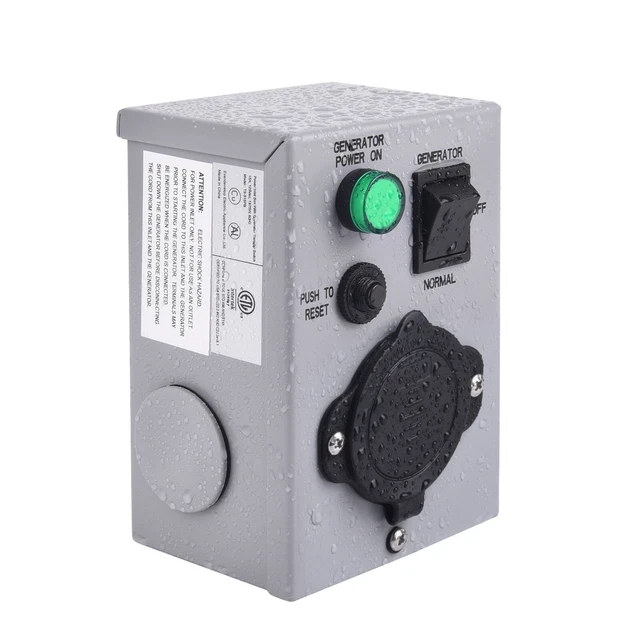 15A GENERATOR TRANSFER Switch Emergency Backup Power Transfer Switch 
