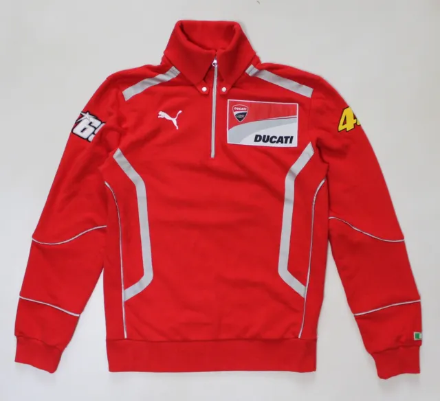 Men's Puma x Ducati MotoGP 1/4 Quarter Zip Sweatshirt Pullover Red (size M)