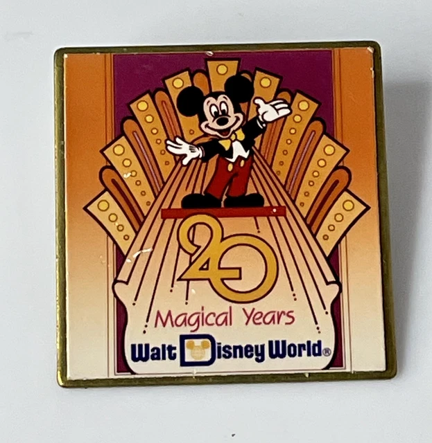 Walt Disney World Mickey Mouse 20 Magical Years Pin Trading Vintage