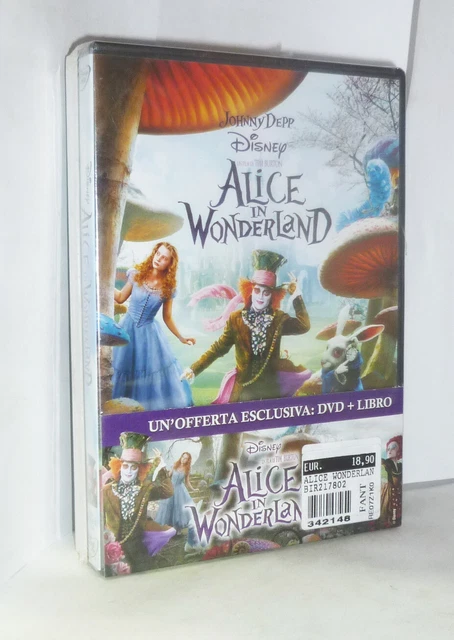 ALICE IN WONDERLAND - Di Tim Burton - Con Johnny Depp - Dvd + Libro ...