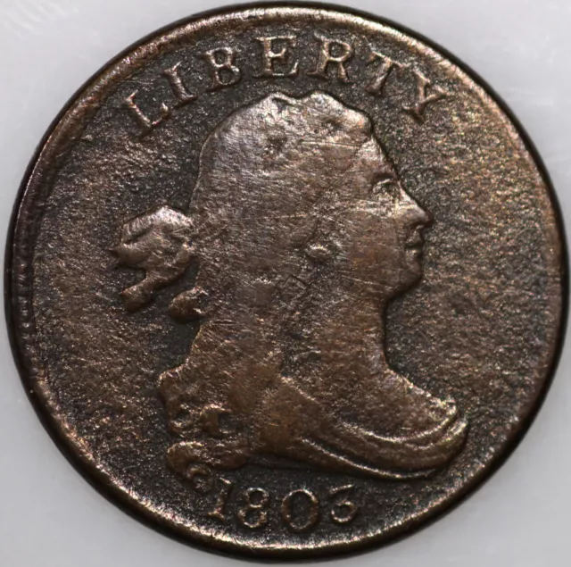 1803-P Half Cent, Over 200 Years Old As Shown [SN01]