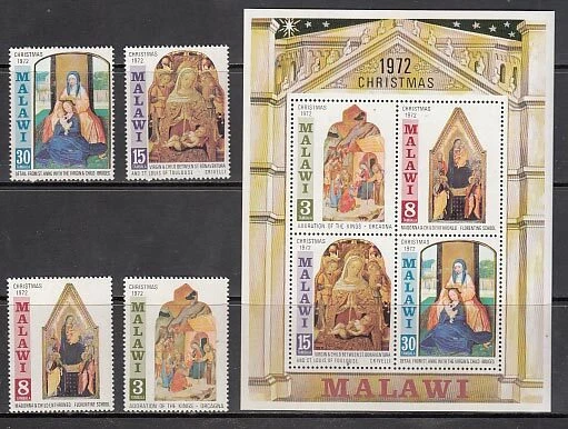 Malawi - Post Yvert 191/4 + Hb 29 MNH Weihnachten