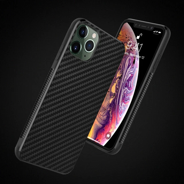 Ultradünne Hülle für iPhone 13 14 12 11 Pro Max 12 Mini Matt Kohlefaser Abdeckung 2