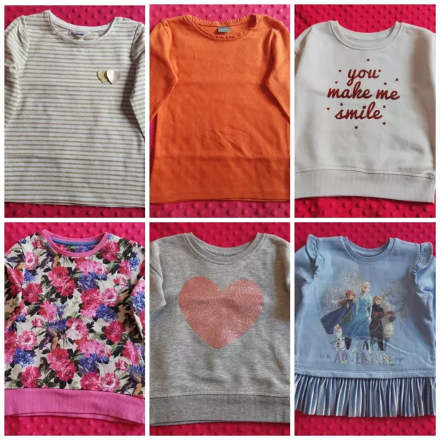 Disney Frozen Next M&Co Girl's floral heart jumper bundle set size 3-4 years