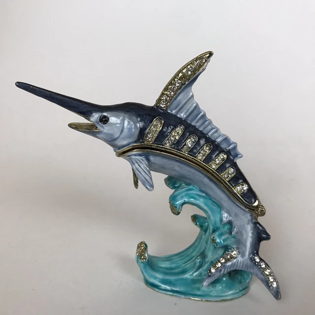 Jere Luxury Giftware, Bejeweled SAMMY Swordfish Trinket Box