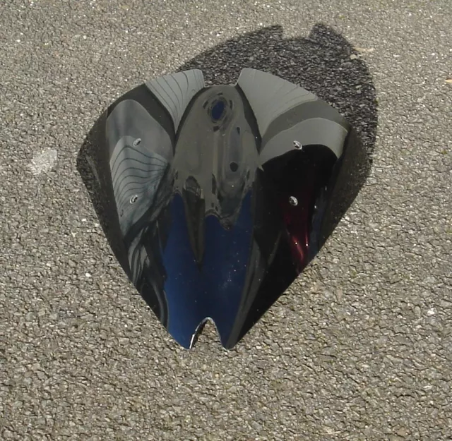 Parabrezza Cupolino In PVC Per Kawasaki Z1000 (2003-2006) E Z750 (2004-2006), Altezza 26,5 Cm, Protezione Da Vento E Detriti