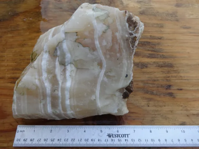 Banded Calcite carving cabbing cabochon lapidary rough, 8+ pounds