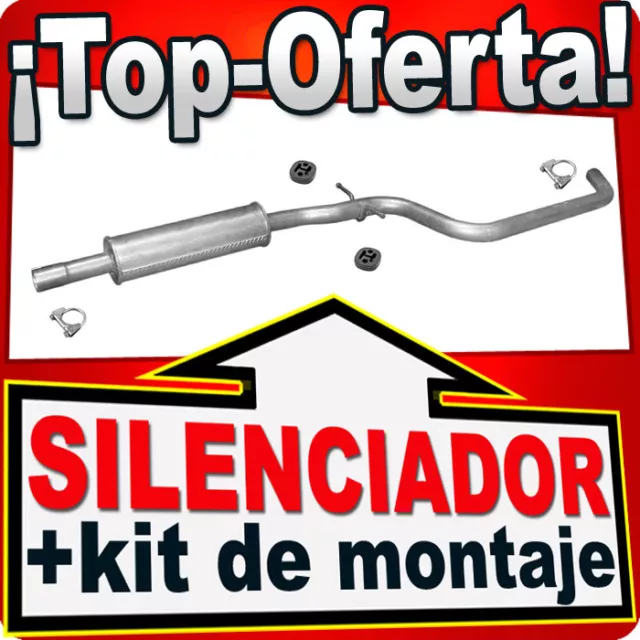 Silenciador intermedio para VW GOLF V & PLUS 1.4 75/80HP 2003-2008 Centro Escape