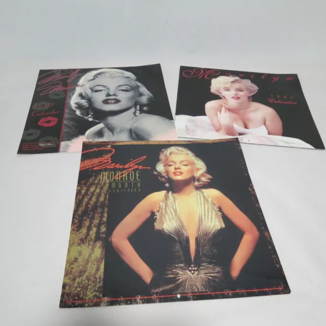 Marilyn Monroe Calendar 1993, 1997, 2002 Lot Of 3 Calendars