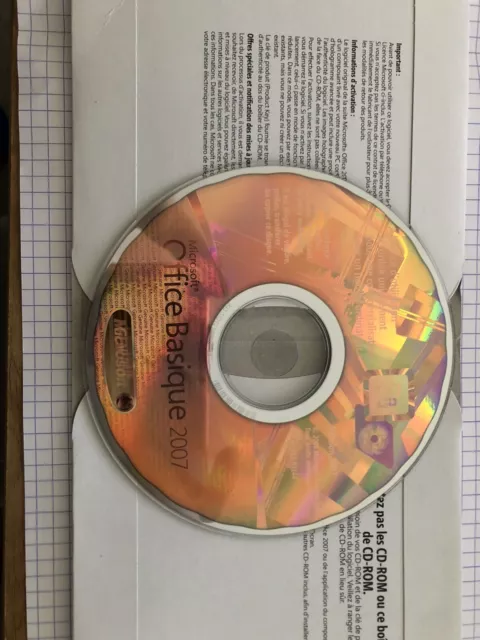 Office Basique 2007 PME (CD + licence) Logiciel d'origine Microsoft  OEM