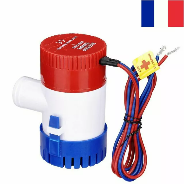 ⭐ 1100GPH Eau Marine Pompe de Cale Submersible Marine Yacht Bateau 12V FR