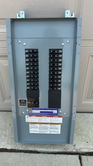 Nq430M100 Square D Panel Interior With 100A Main Breaker & 20 20A 1P Breakers