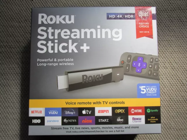 Roku Streaming Stick Plus 3810RW Brand New 4K Factory Sealed