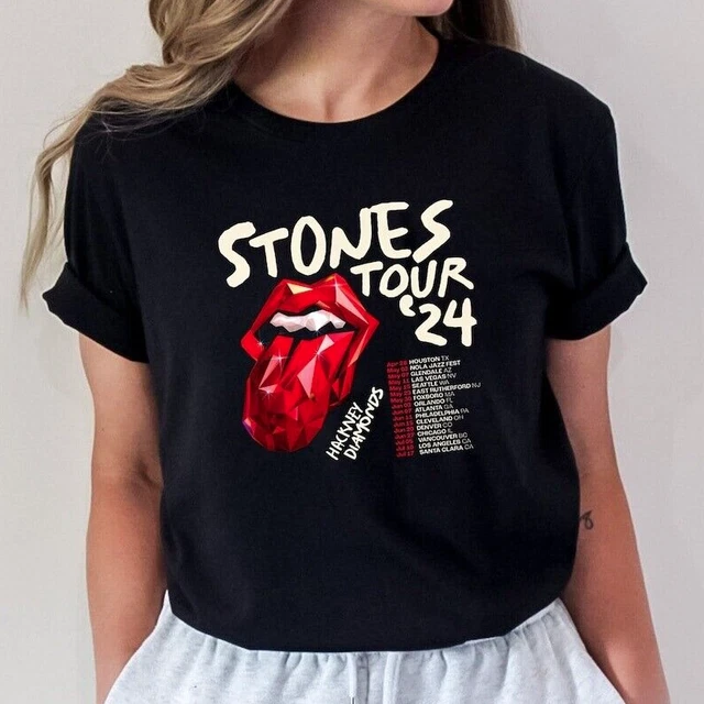 THE ROLLING STONES Hackney Diamonds Tour 2024 Schedule List TShirt 13