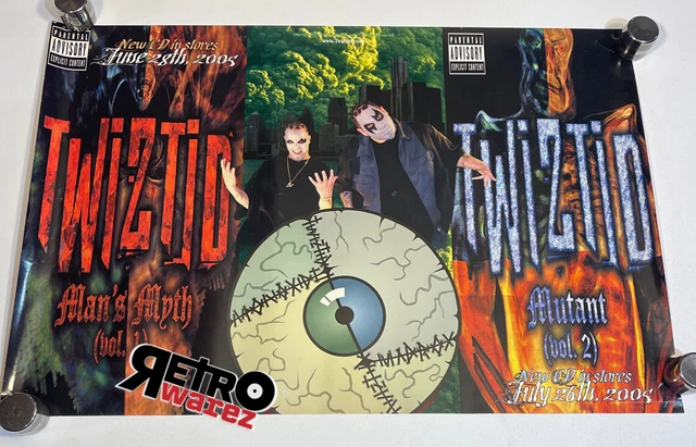 Twiztid - Man’s Myth Mutant Poster 16x24” insane clown posse esham lavel icp amb