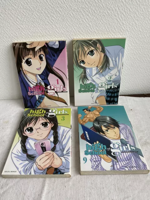 4 Mangas Serie High School Girls Tome 1/2/3/9 Soleil Manga Ohshima