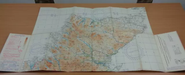 Original WW2 era RAF map entitled "SCOTLAND NORTH" with "DANGER AREA" marked.