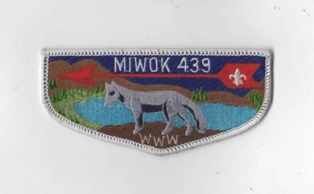 OA Miwok Lodge 439 S32a Flap WHT Bdr. Santa Clara County Council 55 San Jose, CA