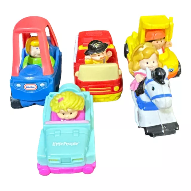 5 McDonalds Happy Meal Little Tikes Fisher Price Little People Vehicles