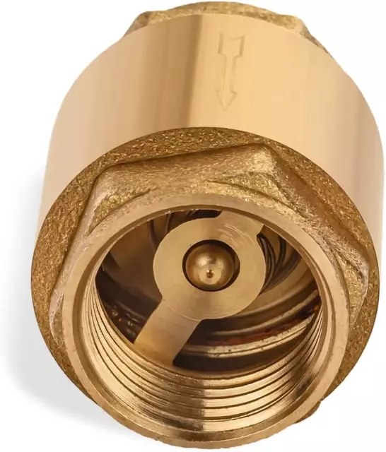 Brass One Way Check Valve 1/2 Female Backflow Preventer NPT Thread 0.5 inch