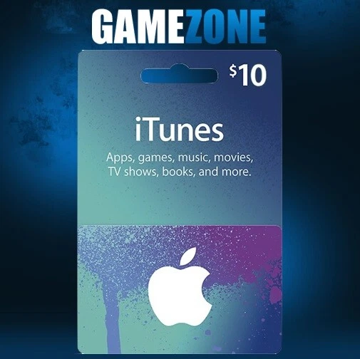 iTunes Gift Card $10 USD USA Apple iTunes 10 Dollars United States