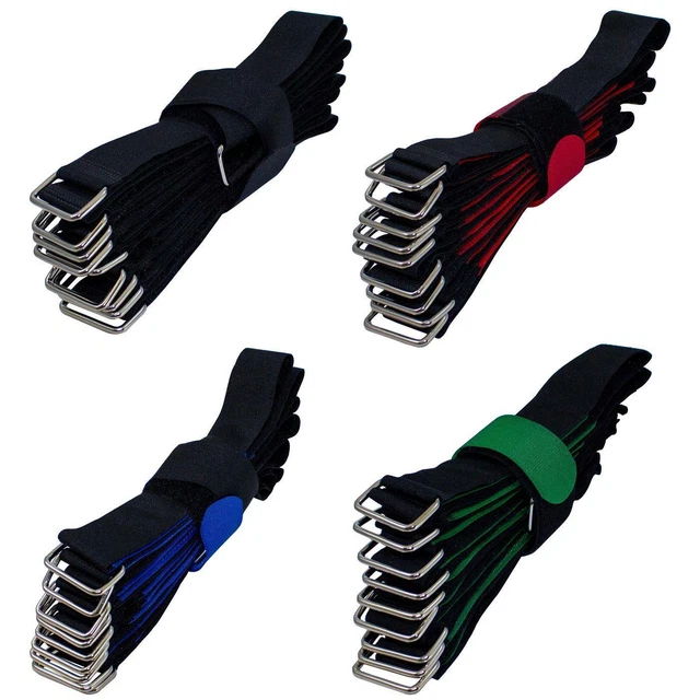 Lumonic Klettbinder 10er Pack - 40 Cm Lang, 3 Cm Breit - Wiederverwendbare Kabelbinder Für Ordnung & Befestigung