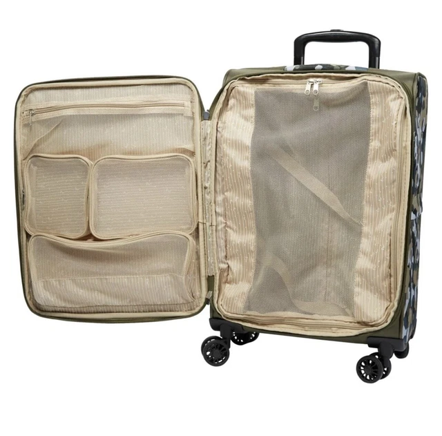 Samantha Brown 22" Spinner with Satchel 2-piece Set-Black Leopard-NWT 4