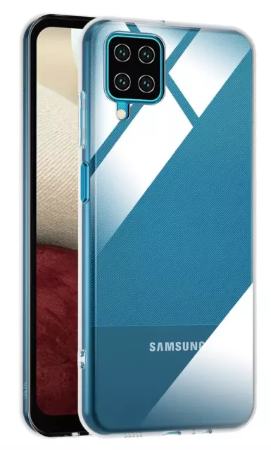 Funda para Samsung Galaxy A12 (4G) Carcasa Gel TPU Transparente + Protector