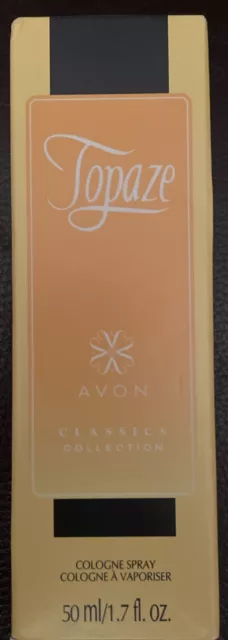 Avon Topaze Cologne Spray Classics Collection 1.7 Fl Oz Nib