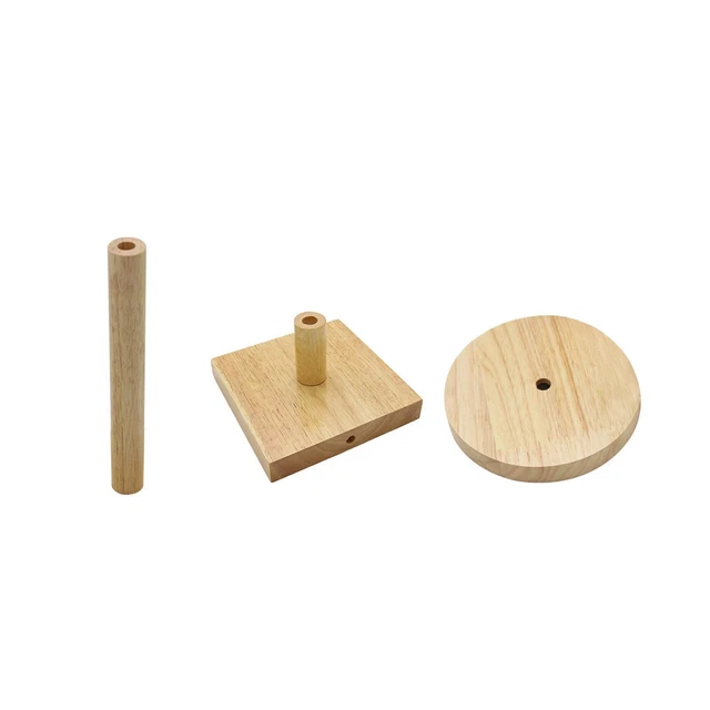 WOODEN TABLE LAMP Base Replacement Parts Fitments Decor Simple to Use