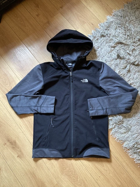 Giacca con cappuccio con cappuccio The North Face da uomo taglia small nera e grigia con cappuccio con logo