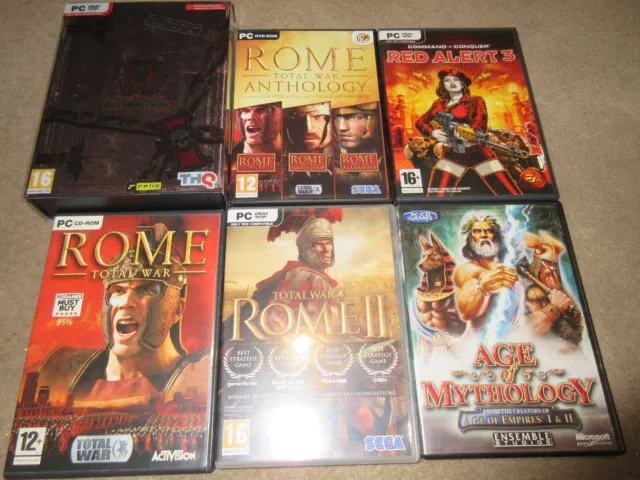 Pc Cd Rom Games Bundle Job Lot X6
