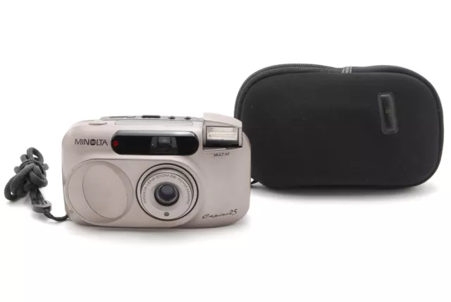 【EXC+5】Minolta Capios 25 Silver 35mm Point & Shoot Film Camera From JAPAN