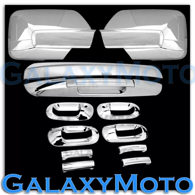 Expedition Chrome Mirror+4 Door Handle WITH PSG KEYHOLE+Liftgate Tailgate Cover