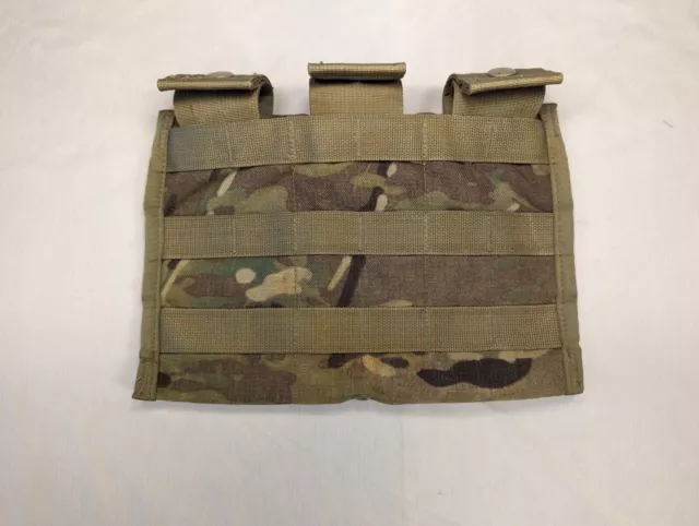 US Army Molle II M4 Three Mag Pouch Multicam OCP 3 Magazine Side X Shingle Pouch
