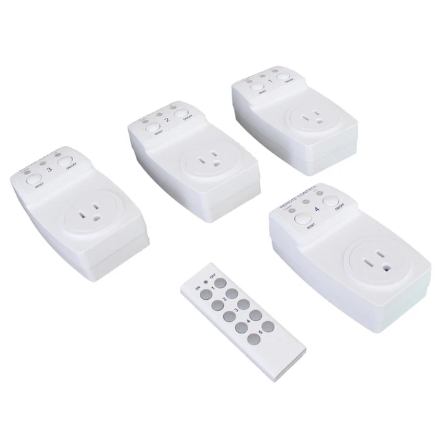 Prise de commutateur de télécommande 3PCS avec 1 télécommande 8