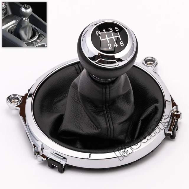 Pomello Leva Del Cambio Per Audi A3 8V 6 Marce Nero Pelle Con - Foto 6