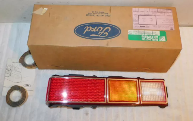 1975 1976 1977 Mercury Monarch NOS LH REAR TAIL LAMP LIGHT LENS with SEALER