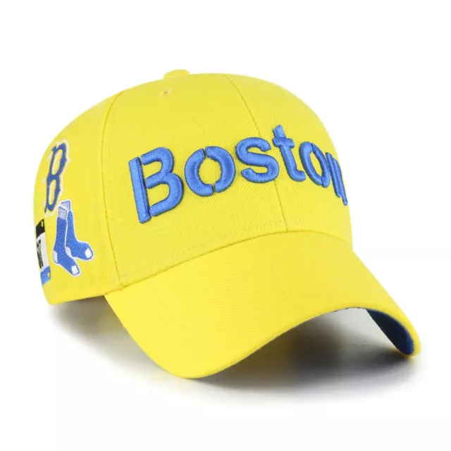Boston Red Sox '47 Brand City Connect Mens MVP Snapback Yellow Hat