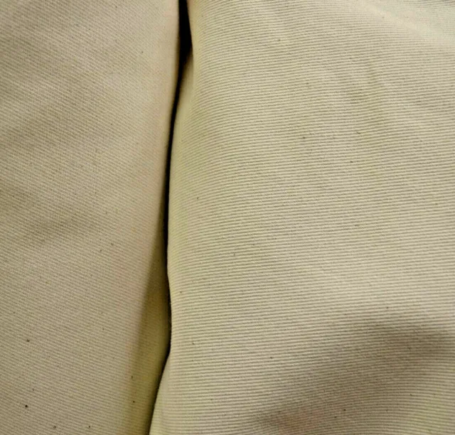 Heavy Cotton 100% Fabric - Natural - 150cm Wide Denim, Canvas, Free P&P