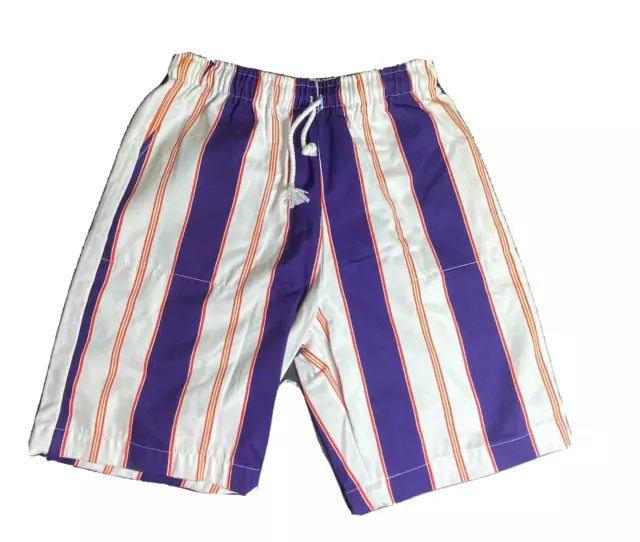 SKIDZ Drawstring Pants Youth Medium Skater Hip Hop 80s 90s Purple White new
