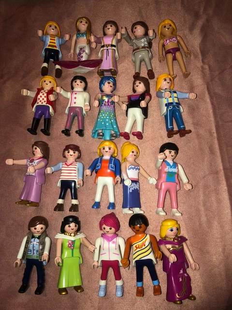 Lot De 7 Personnages Playmobil - Occasion - Pour Agrandir Votre Collection Ou Jouer