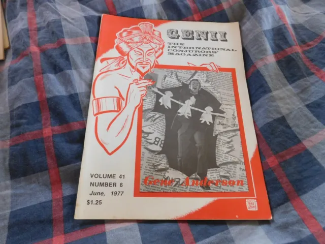 Genii Magazine Of Magic & Magicians Gene Anderson June 1977