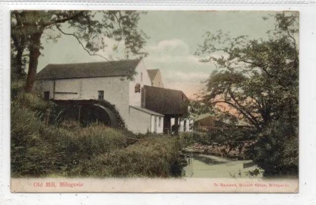 OLD MILL, MILNGAVIE: Dunbartonshire postcard (C81916)
